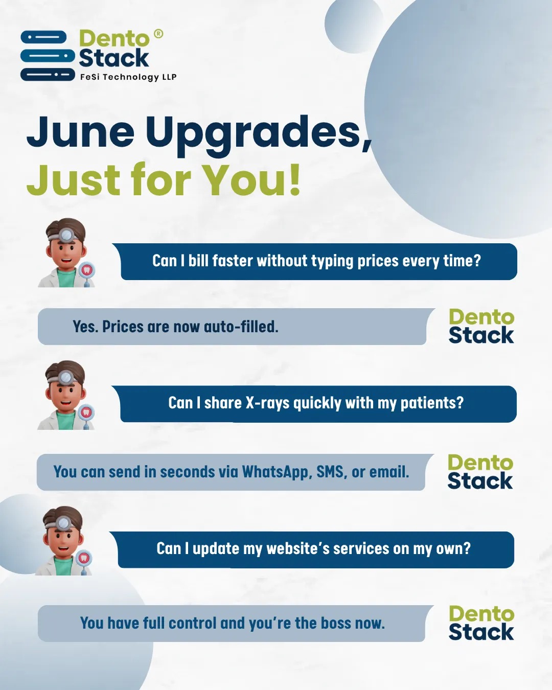 Dentostack June 2025 Product Updates — Built Around Your Needs