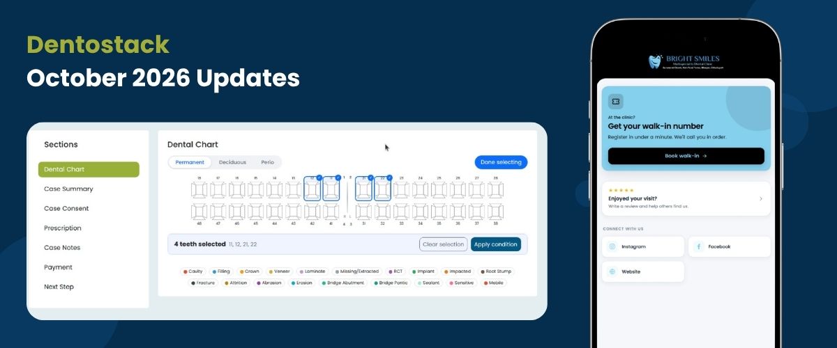 Dentostack Updates: Smarter Dental Charting, a Refreshed Website & More